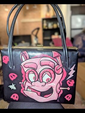 Hand Painted Frankenberry Vintage Purse